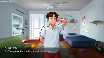 Summertime saga by darkcookie stepsis jenny gets naked in front of him and she plays with her huge ass & boobs