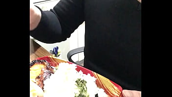 A lunch box of grilled salmon and simmered vegetables it was delicious lunch