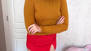 Velma catches pervert spying and punishes with wild sex till facial
