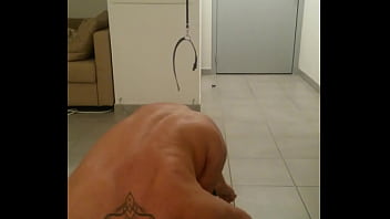 Mâle attaché et soumis