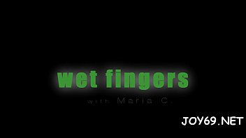 Playgirl rubs love tunnel craving for sex