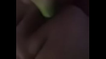 Desperate granny chooses cucumber 4