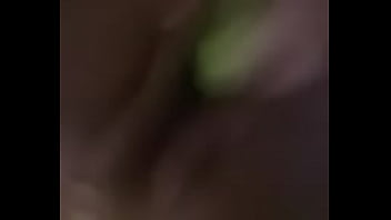 Desperate granny chooses cucumber 4