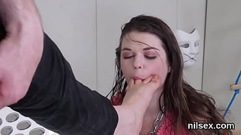 Wild bitch gets her fuckholes spread and thoroughly screwed