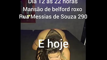 E hoje dia 12 04 as 22 horas é putaria na mansão rua messias de souza 290 cem fuder