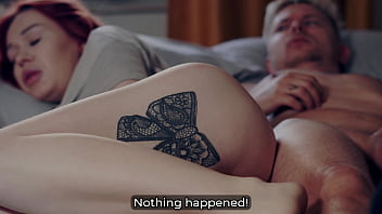 Step mom shares bed with step son naughty nighttime fun