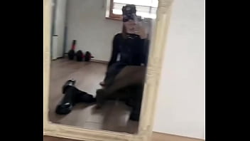 You belong under my sole so lie down and clean my sole •full video on of#blacknails #boots #bootsfetisch