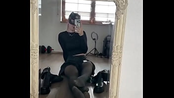 You belong under my sole so lie down and clean my sole •full video on of#blacknails #boots #bootsfetisch