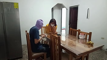 She stands showing her big chafed nipples