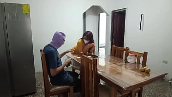 She stands showing her big chafed nipples