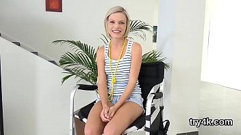 Lovesome teen gives oral pleasure in pov and gets soft vulva plowed