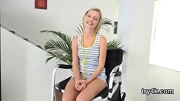 Lovesome teen gives oral pleasure in pov and gets soft vulva plowed