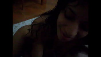 Sucking off the neighbor while the husband works