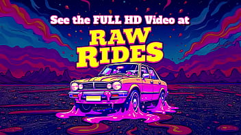 Busty ebony milf exposes her massive boobs and fingers her wet pussy in a shared ride