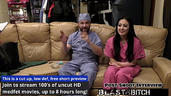 Blaire celeste gives two blowjobs before getting blasted with cum nurses pov