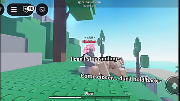 Sneaky roblox gripping tight cheeks and pumping hard till she squirms