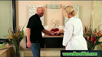 Asian busty babe gives slippery nuru massage 10