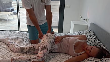 Under the pretext of a massage he fucked her