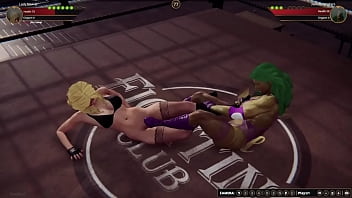 Lady marvel vs jennifer nf3d lesbian sexfight combat battle ring