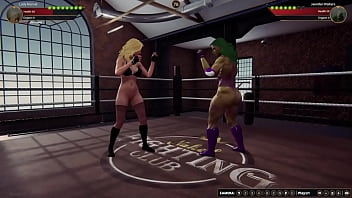Lady marvel vs jennifer nf3d lesbian sexfight combat battle ring
