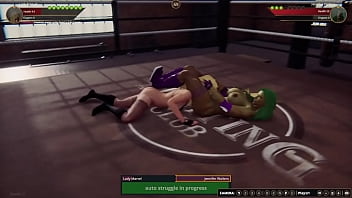 Lady marvel vs jennifer nf3d lesbian sexfight combat battle ring Lady marvel vs jennifer nf3d lesbian sexfight combat battle ring