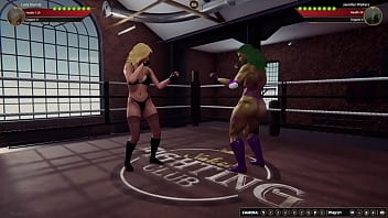 Lady marvel vs jennifer nf3d lesbian sexfight combat battle ring