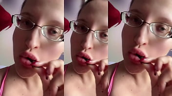 Giantess eating candy asmr