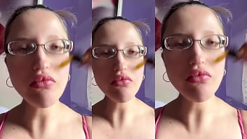 Giantess eating candy asmr