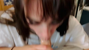 Best deepthroat continued with cum eating