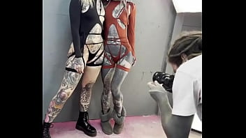 Do you like our tattoos is such a handsome woman with a gentle calm happy our path cros