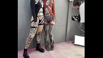 Do you like our tattoos is such a handsome woman with a gentle calm happy our path cros