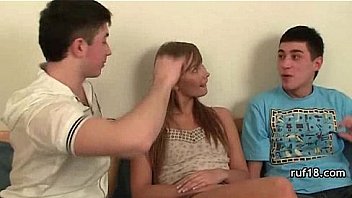 Teen lucy in bondage is teased by horny guy