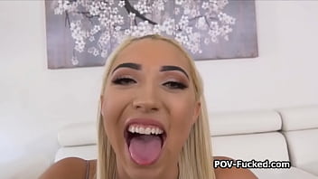 Not So Shy Amateur Spreads Wide For Dick On The Sofa thumbnail