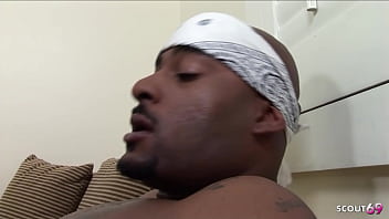 Black bitch with big natural bouncing boobs get hard fucked by bbc at first date in hotel