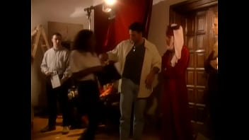 Three beautiful girls get fucked hard and thoroughly by two men