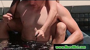 Nuru slippery massage with happy ending 15