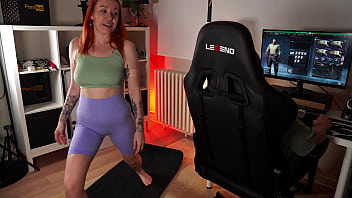 While i play video games she tries to seduce me for sex