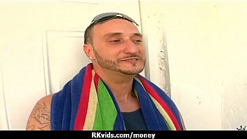 Sexy wild chick gets paid to fuck 3