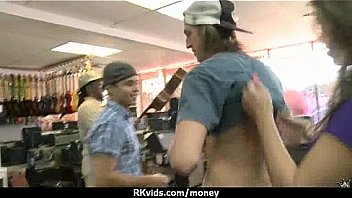 Sexy natural chick trades cash for some rough sex 9