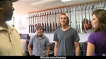 Sexy natural chick trades cash for some rough sex 9