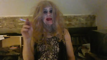 Smoking Fetish Sissy Sarah Enjoys An Illicit Cigarette thumbnail