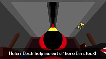 Dash super speed fuck elastigirl