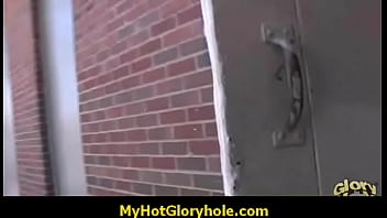 Gloryhole cock blowjob 17