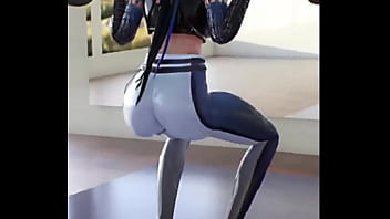 Animação 3d de legging ia