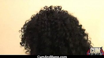 Ebony chick hard fuck in interracial group 4