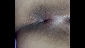 Tight asshole gape close up