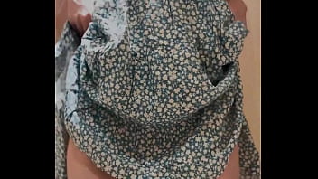 I got caught testing out a cute dress before purchasing it