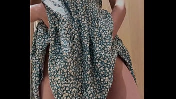 I got caught testing out a cute dress before purchasing it