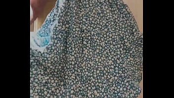 I got caught testing out a cute dress before purchasing it