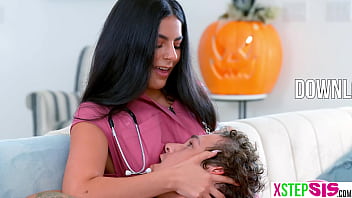 Bratty stepsis did not like halloween at all but stepbro changed her mind Bratty stepsis did not like halloween at all but stepbro changed her mind